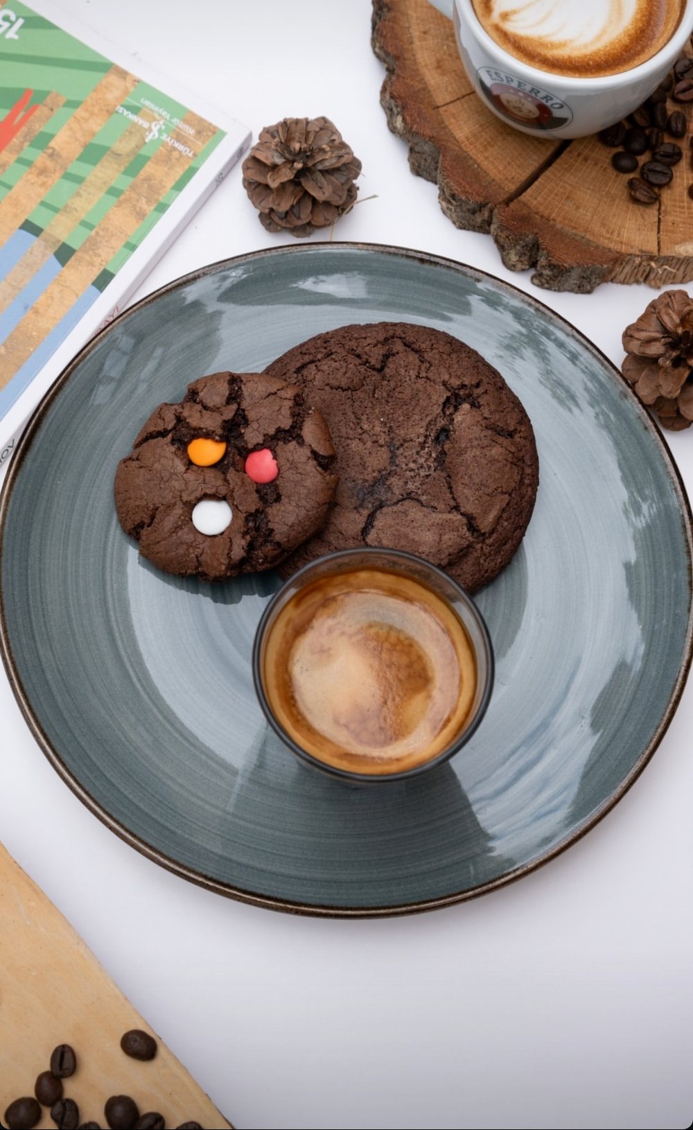 BOB imza çikolatalı cookie ve espresso
